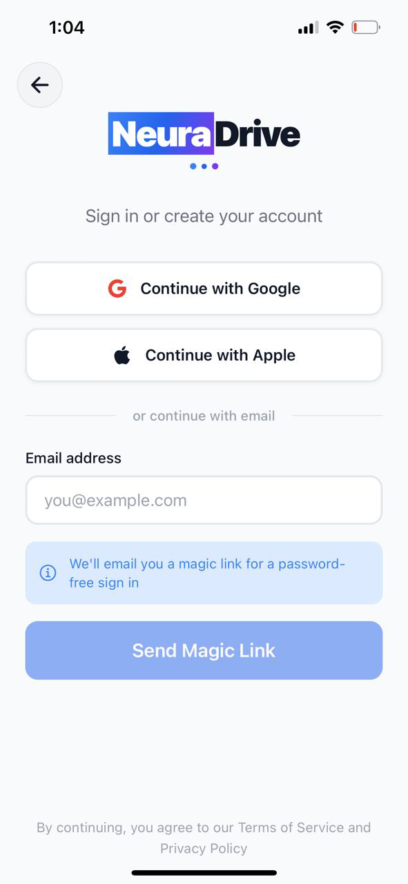 NeuraDrive Dashboard